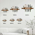 Kitchen metal sign size guide showing available 8x8, 10x10, 12x12, 14x14, 18x18, and 24x24 inch options