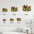 Chicken coop metal sign size guide showing available 8, 10, 12, 14, 18, and 24 inch options