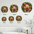 Goldendoodle Christmas metal sign size guide showing available square dimensions from 8 to 24 inches