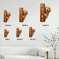 Golden Retriever metal sign size guide showing six available square size options