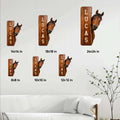 Horse metal sign size guide showing available dimensions from 8 by 8 inches to 24 by 24 inches
