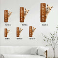 Alpaca metal sign size guide showing available 8x8, 10x10, 12x12, 14x14, 18x18, and 24x24 inch options