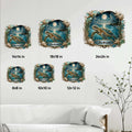 Sea turtle metal sign size guide showing 8, 10, 12, 14, 18, and 24 inch options