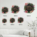 She Shed floral metal sign shown in multiple size options from 8 by 8 to 24 by 24 inches