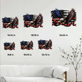 Firefighter metal sign size guide showing available square dimensions from 8 by 8 to 24 by 24 inches