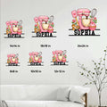 Baking metal sign size guide showing available square sizes from 8 by 8 to 24 by 24 inches