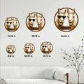 Llama metal sign size guide showing available square sizes from 8 by 8 to 24 by 24 inches