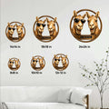 Camel metal sign size guide showing available square sizes from 8 by 8 to 24 by 24 inches