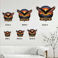 Eagle metal sign size guide showing available 8x8, 10x10, 12x12, 14x14, 18x18, and 24x24 inch options