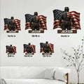 Welder metal sign size guide showing available square sizes from 8 by 8 to 24 by 24 inches