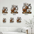Violin metal sign size guide showing 8, 10, 12, 14, 18, and 24 inch square options