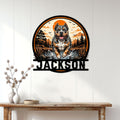 American Bully wall sign displayed above a console table in a bright home entryway