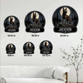 Dutch Shepherd metal sign size guide showing six available square size options
