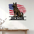 Dutch Shepherd wall decor displayed on a light wood wall in a welcoming home entryway