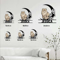 Persian cat metal sign size guide showing available square dimensions from 8 by 8 to 24 by 24 inches