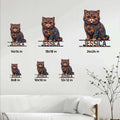 Exotic Shorthair metal sign size guide showing several square size options