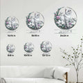 Exotic Shorthair cat metal sign shown in multiple size options on a living room wall