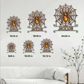Spider metal sign size guide showing available square sizes from 8 by 8 to 24 by 24 inches