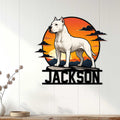 Dogo Argentino wall sign displayed on a white paneled wall as distinctive dog lover decor