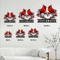 Cardinal metal sign size guide showing six available square size options