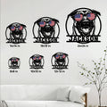 Belgian Shepherd metal sign size guide showing options from 8 by 8 to 24 by 24 inches
