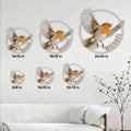 Robin metal sign size guide showing six square size options from 8 by 8 to 24 by 24 inches