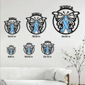 Diabetes awareness butterfly sign size guide showing available square dimensions from 8 by 8 to 24 by 24 inches