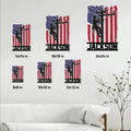 Lineman metal sign size guide showing square options from 8 by 8 to 24 by 24 inches