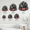 Gorilla metal sign size guide showing available square sizes from 8 by 8 to 24 by 24 inches