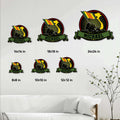 Vietnam Veteran metal sign size guide showing six square size options from 8 by 8 to 24 by 24 inches
