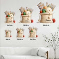 Knitting metal sign size guide showing available square sizes from 8 by 8 to 24 by 24 inches