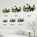 Panda metal sign size guide showing available square sizes from 8 by 8 to 24 by 24 inches
