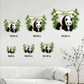 Panda metal sign size guide showing available square sizes from 8 by 8 to 24 by 24 inches