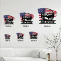 Moose metal sign size guide showing six square size options from 8 by 8 to 24 by 24 inches