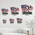 Miner metal sign size guide showing available square sizes from 8 by 8 to 24 by 24 inches