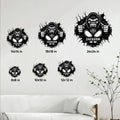 Gorilla metal sign size guide showing six available square size options from 8 by 8 to 24 by 24 inches