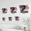 Skateboarding metal sign size guide showing available square sizes from 8 by 8 to 24 by 24 inches