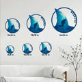 Scuba diver metal sign size guide showing available sizes from 8 by 8 inches to 24 by 24 inches