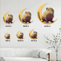 Capybara metal sign size guide showing 8, 10, 12, 14, 18, and 24 inch options