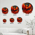 Phoenix metal sign size guide showing available square sizes from 8 by 8 to 24 by 24 inches