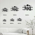Makeup artist metal sign size guide showing available square sizes from 8x8 to 24x24 inches