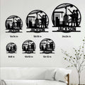 Civil engineer metal sign size guide showing available square dimensions from 8 by 8 to 24 by 24 inches