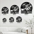 UFO metal sign size guide showing available square sizes from 8 by 8 to 24 by 24 inches