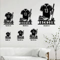 Cricket metal sign size guide showing six available square dimensions from 8 by 8 to 24 by 24 inches