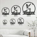 Cricket metal sign size guide showing available square wall decor dimensions