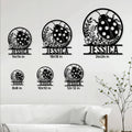 Ladybug metal sign size guide showing available 8, 10, 12, 14, 18, and 24 inch options