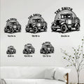 Farm truck metal sign size guide showing available dimensions from 8 by 8 to 24 by 24 inches