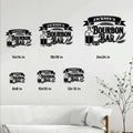 Bourbon bar metal sign size guide showing six available square dimensions from 8 by 8 to 24 by 24 inches