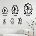 Ballet metal sign size guide showing available square sizes from 8 by 8 to 24 by 24 inches