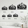 Trekking metal sign size guide showing available square sizes from 8 by 8 to 24 by 24 inches